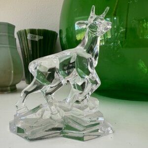 Nilgai Crystal‎ Figurine Kristalcolor Italy Clear Glass Crystal